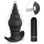 Anal Plug With Rechargeable Bullet Vibrator
