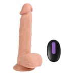 8.26inch Dean Vibrating TPE Dildo, 20 Frequency,Wireless,Battery Power