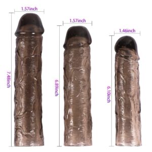 Textured Penis Sleeves 3pcs Set