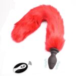 Vibrating Fox Tail Anal Plug
