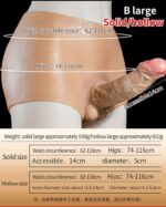 Silicone Pants With Lollow Penis Sleeves