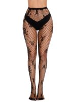 Halloween Pantyhose Stockings Spider Webs Skull Fishnet Costume