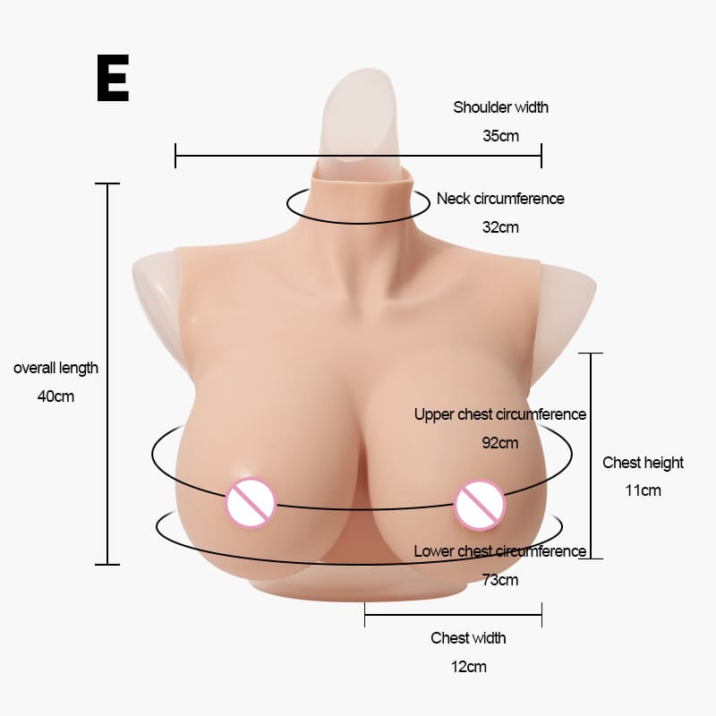 17289086936205910jpg.jpg E Cup Fake Boobs Silicone Breast Forms For Crossdresser Transgender - Image 1