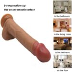 8.56inch Telescopic & Vibrating Wireless.Super Soft Dildo - Image 6