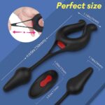 Vibrating Cock Ring With Anal Plug - Image 7