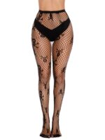 Halloween Pantyhose Stockings Spider Webs Skull Fishnet Costume - Image 2