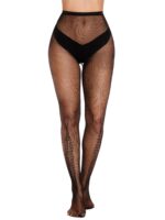 Black Mesh Fishnet Pantyhose Stockings, Spider Web Tight Socks, Halloween - Image 2