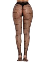 NEW Halloween Costume Black Laceup Panty hose - Image 4