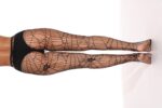 Women High Waist Mesh Pantyhose Skull Sheer Fishnet Tights Stockings - Image 2
