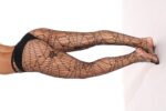 Women High Waist Mesh Pantyhose Skull Sheer Fishnet Tights Stockings - Image 3