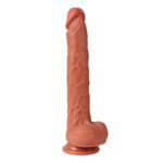 10.43 Inch Longer Dual Layer Soft Silicone Dildo - Image 2