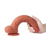 10.43 Inch Longer Dual Layer Soft Silicone Dildo - Image 8