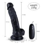Adonis Vibrate Pvc Dildos, 20 Frequency, Battery Power - Image 13