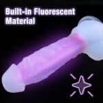Apollo Luminous Silicone Dildo With Balls And Suction Cup - Image 12
