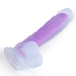 Apollo Luminous Silicone Dildo With Balls And Suction Cup - Image 6