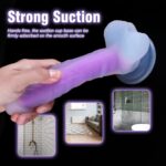 Apollo Luminous Silicone Dildo With Balls And Suction Cup - Image 9