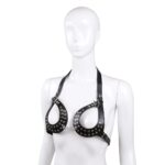 Sexy Leather Rivet Bra - Image 9